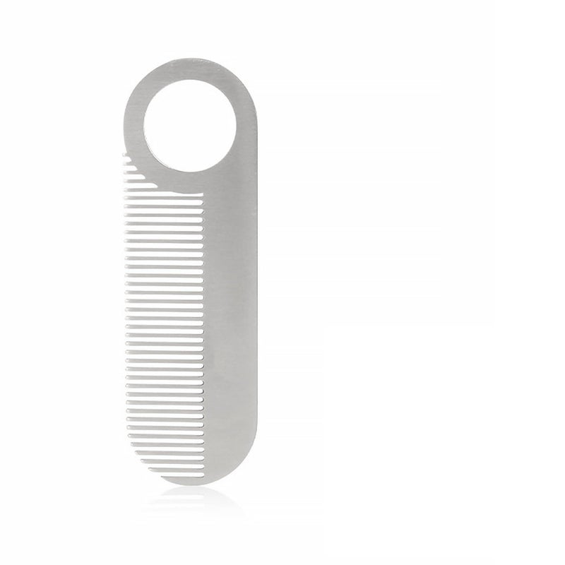 Beard Comb for Men, Beard Combs for Men and Moustache Comb, Fine Tooth Design for Grooming, Metal Pocket Combs for Travel, Hair Styling and Thinner Hair, Easy to Carry for Daily Use